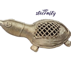 Dhokra Art Turtle-Dokra Mini tortoise-Brass metal turtle-turtle for vastu-table decor-dhokra gifting