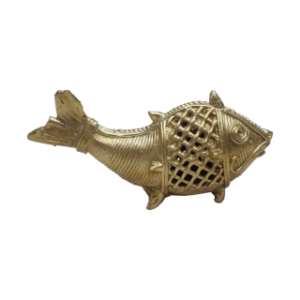 Dhokra Art Fish Decorative Showpiece, Handcrafted Fish