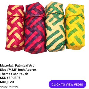 palmleaf pouch,bar box,palmleaf craft,pencil box,